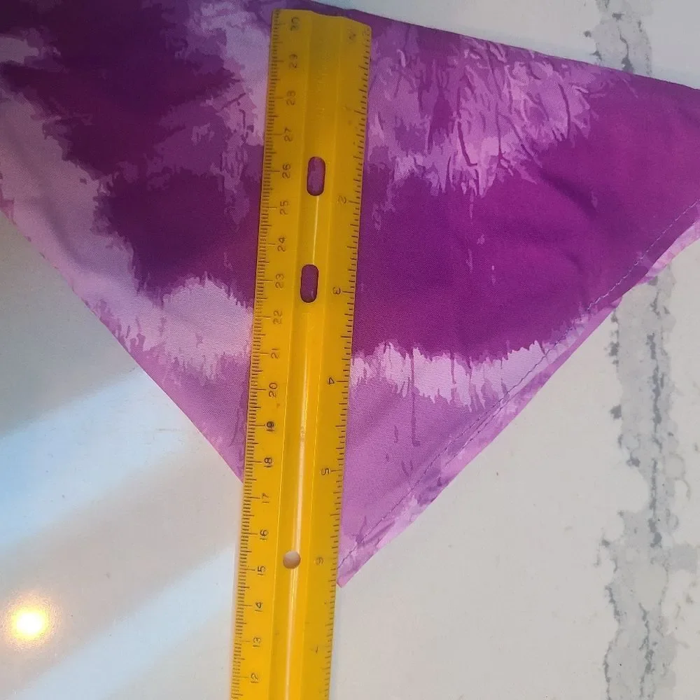 Doggie Tie-Dye Bandanas Set of Three Purple Cillection Cotton Fits sz Sm M…